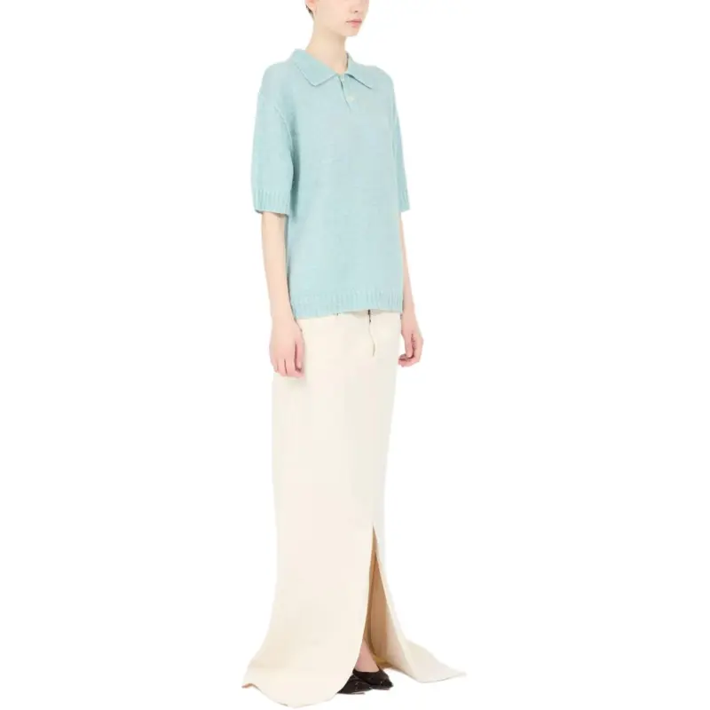 Maison Margiela Polo Shirt Light Blue-2