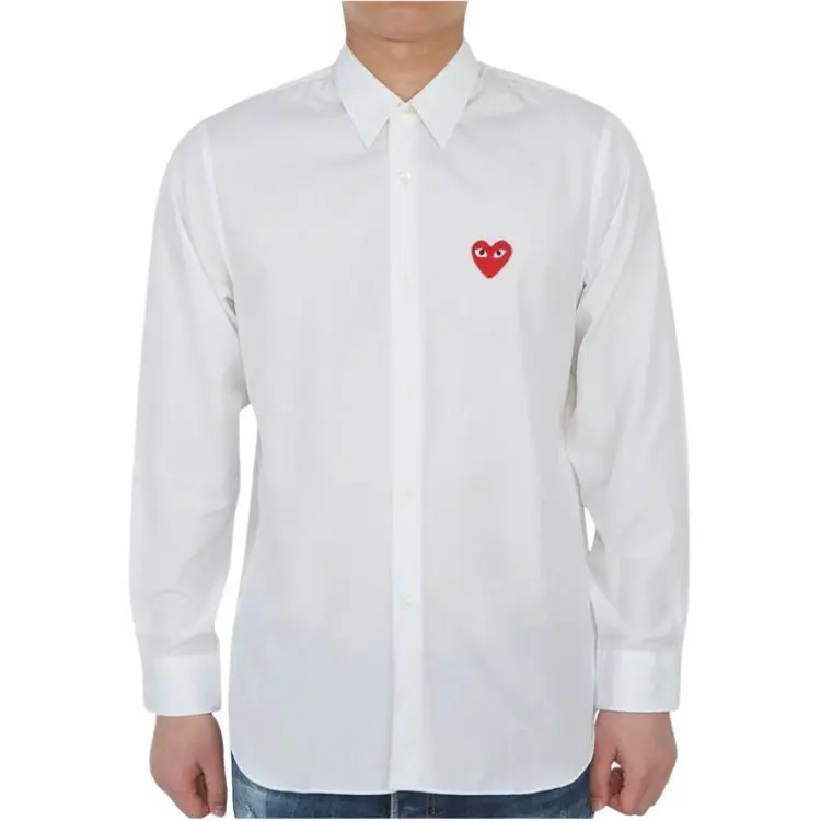 CDG Play Shirts Men White-2
