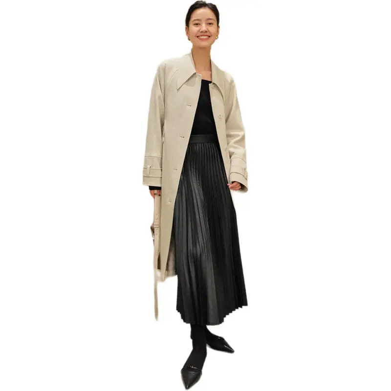 Orange Desire Trench Coat Women's-1