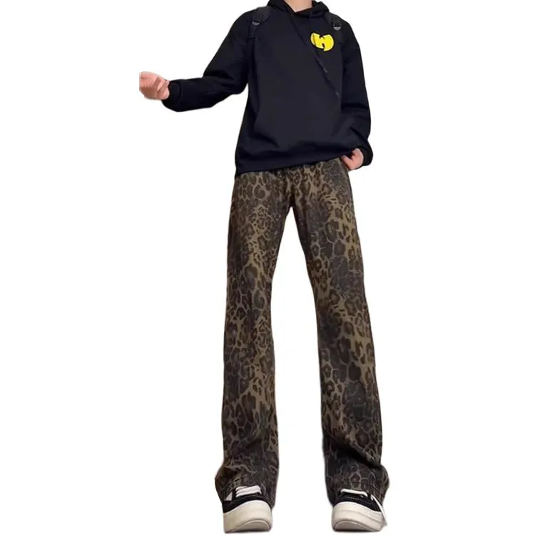 NHZN Jeans Women's Leopard Print-8