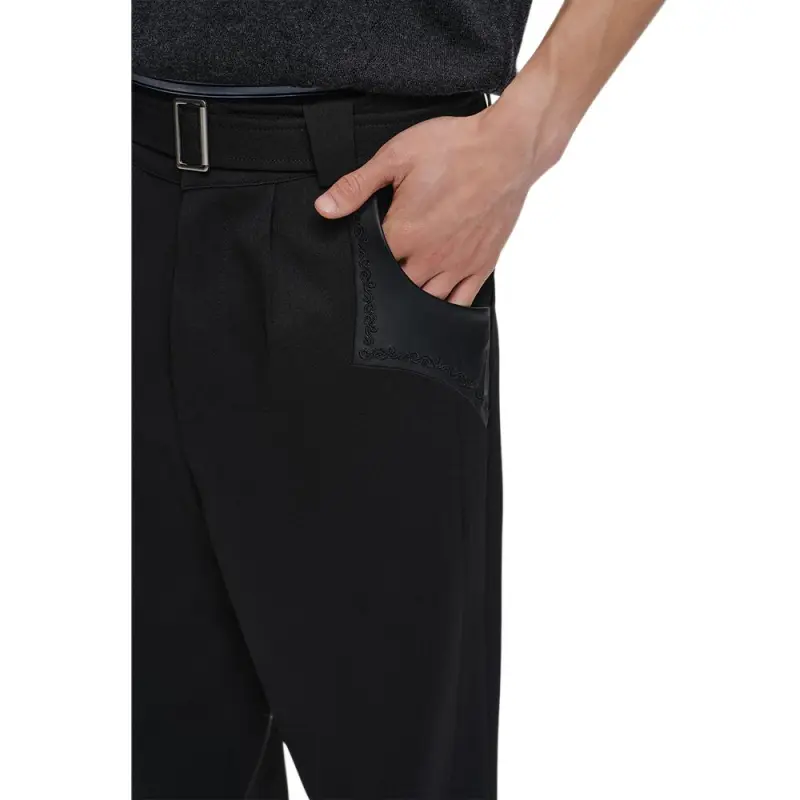 CATSSTAC Casual Pants Unisex Black-4
