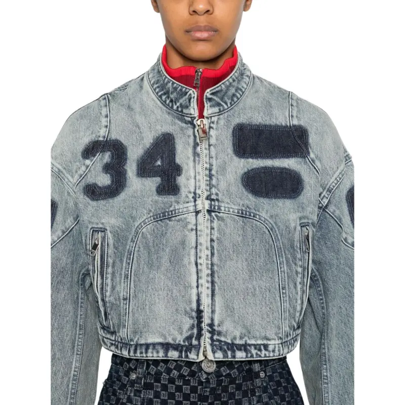 AMBUSH Denim Rider Jacket 'Black'-4