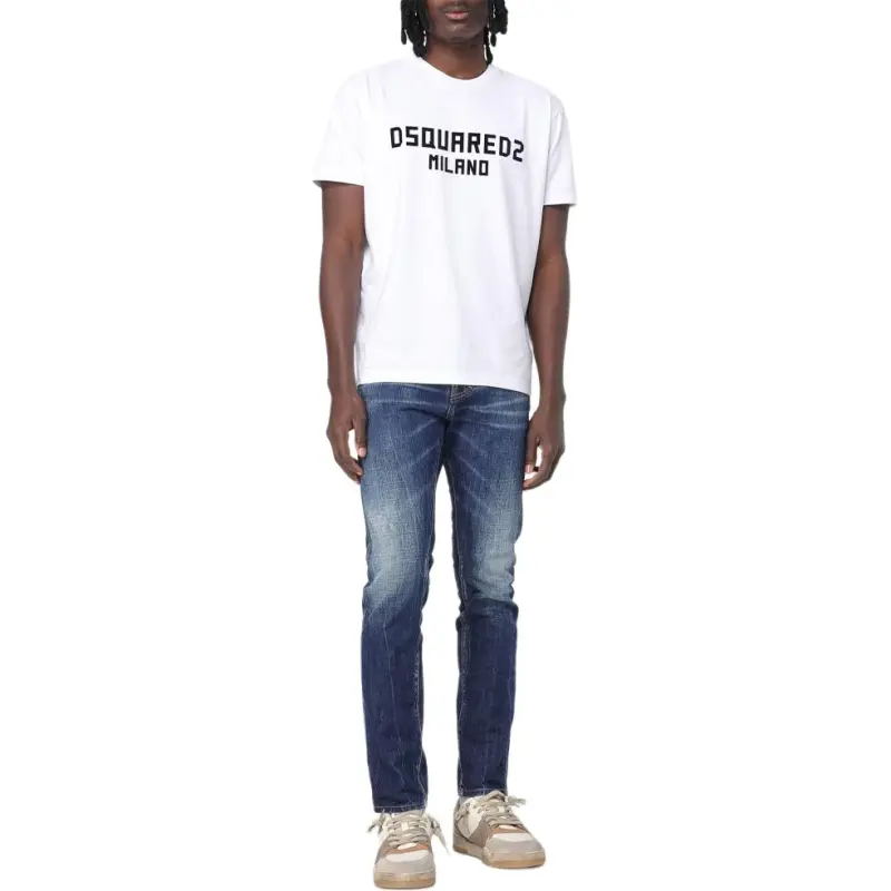 DSQUARED 2 Whiskering Effect Distressed Jeans-2