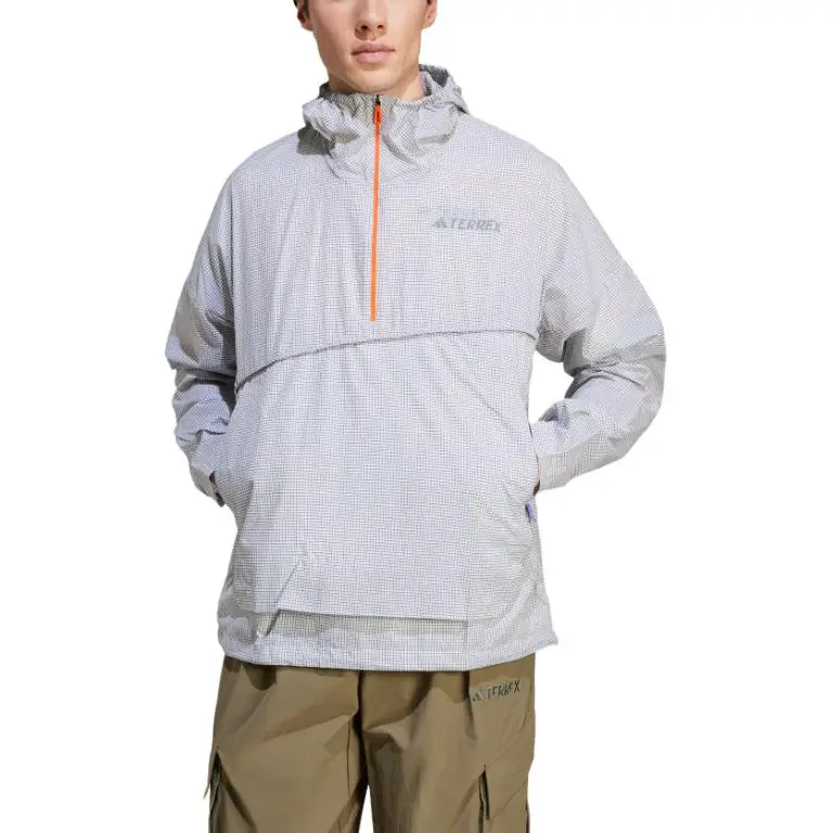 Adidas TerrexXPLORIC SS25 WIND ANORAK Jacket Men's White-1