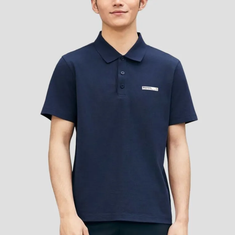 Skechers Polo Shirt Men's Marine Blue-2