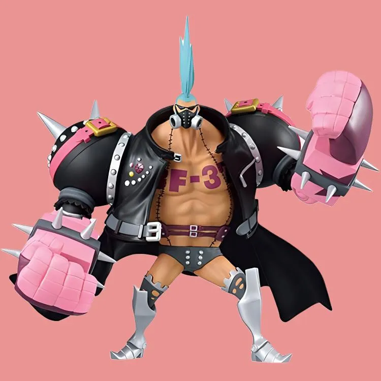 BANPRESTO Franky One Piece Ichiban Kuji Red Haired Songstress More Beats Bonus Gifts 18.5cm-3
