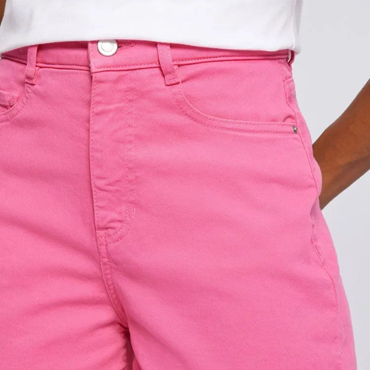 HUGO BOSS Denim Shorts Women's Pink-4
