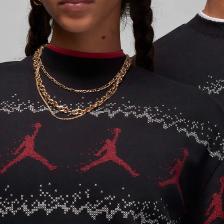 Jordan Essentials Holiday Sweatshirt Unisex Black-4