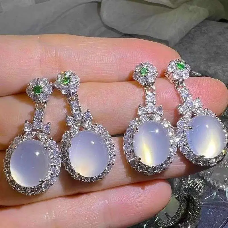 Grace Chalcedony Earrings Women's-4