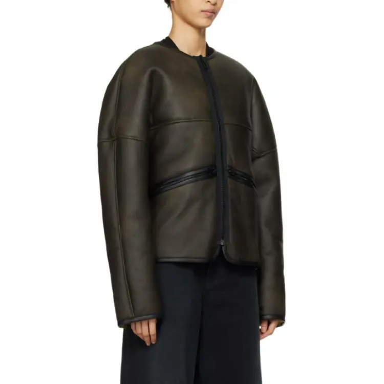 032c Buttery Shearling Jacket 'Black'-2