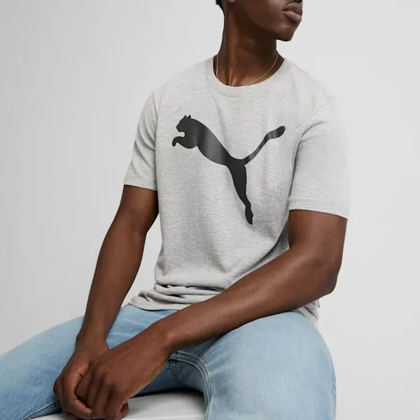 PUMA Essentials Big Cat Men's Tee T-Shirt Men's Gray-4