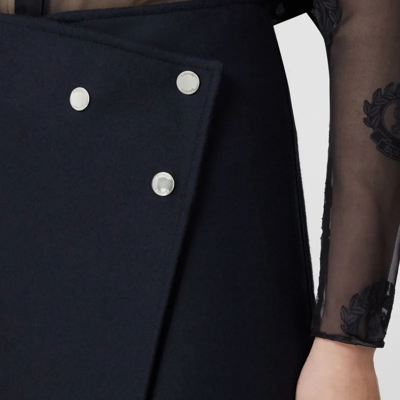 Burberry FW22 Skirt Women's Dark Charcoal Blue-4