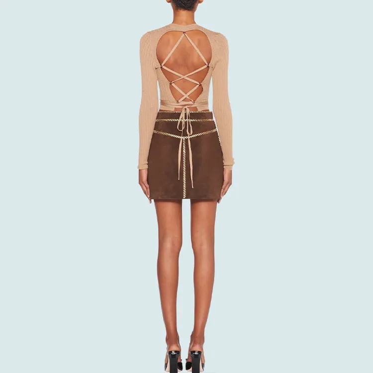 MIU MIU SS21 Knitwear Women's Camel Brown-2