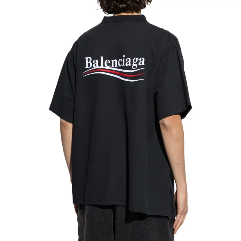 Balenciaga Polo Shirt Men's Black-3