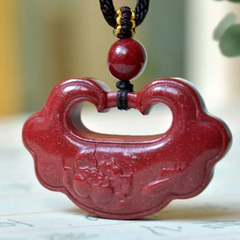 JUNWEN Cinnabar Necklaces Unisex-5
