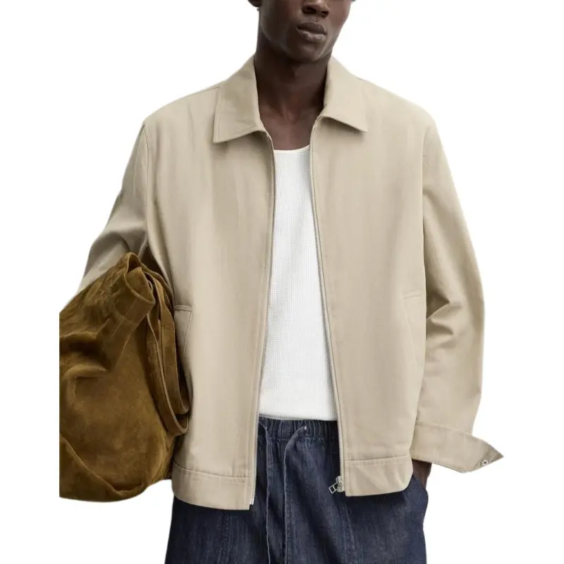 ZARA Jackets & Coats Men's Light Beige-4