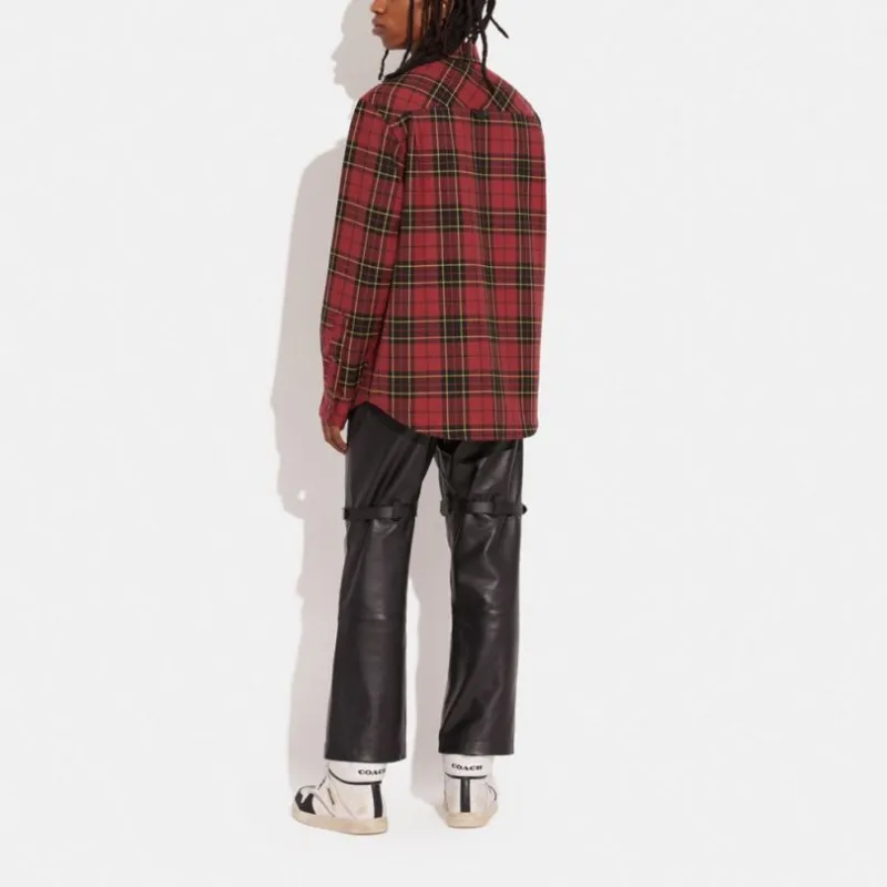 COACH Shirts Men Red-2