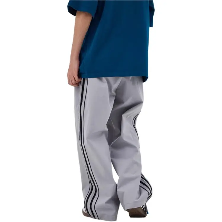 BENMYSHOWER Knitted Sweatpants Unisex Gray-2