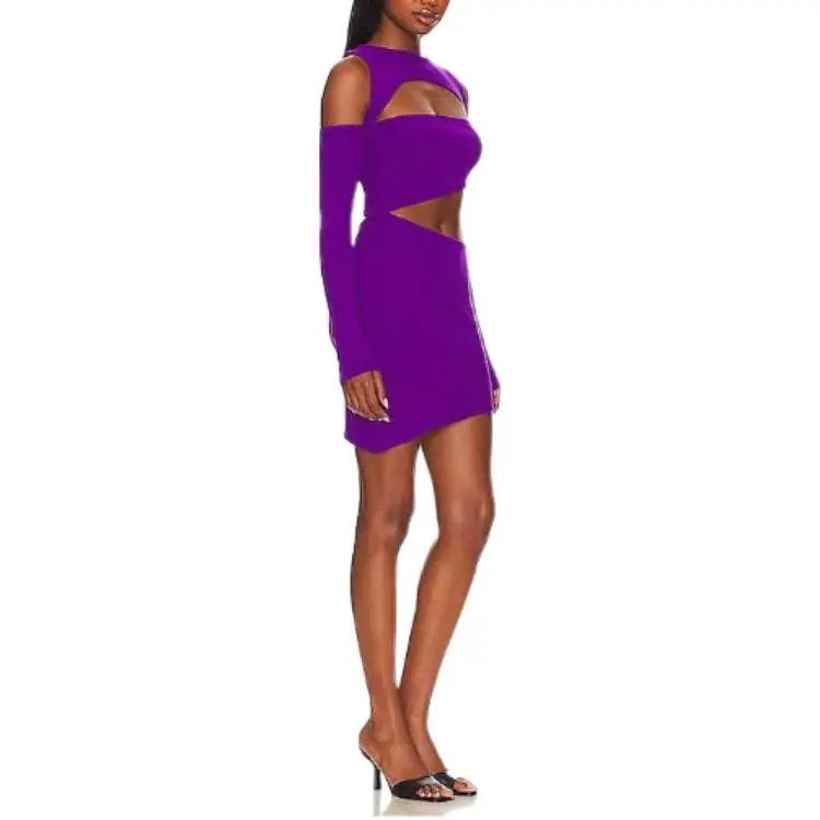 MILK BAOBAB Long Sleeved Dress Women's Purple-2
