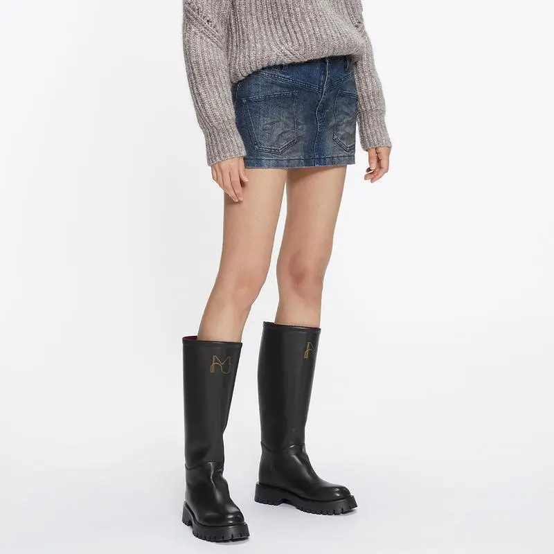 Miss Sixty Denim Short Skirts Women's Dark Blue-3