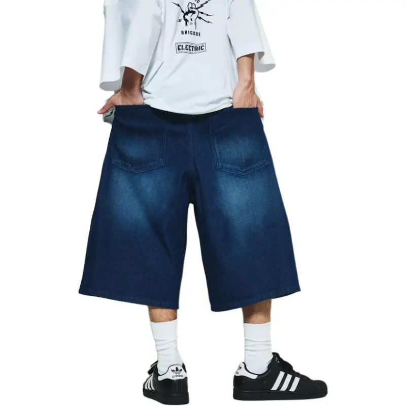 FREAK'S STORE Denim Shorts Unisex Marine Blue-1