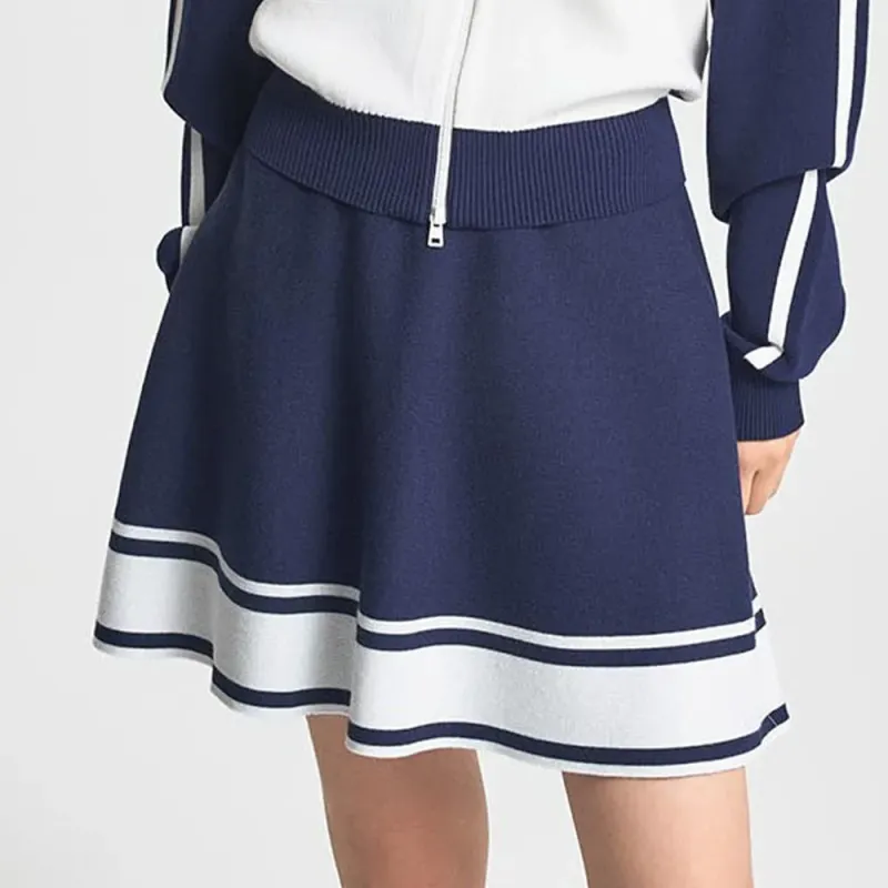 MLB New York Yankees Varsity Sportive New York Yankees Skirts Casual Short Skirts Women's Blue-2