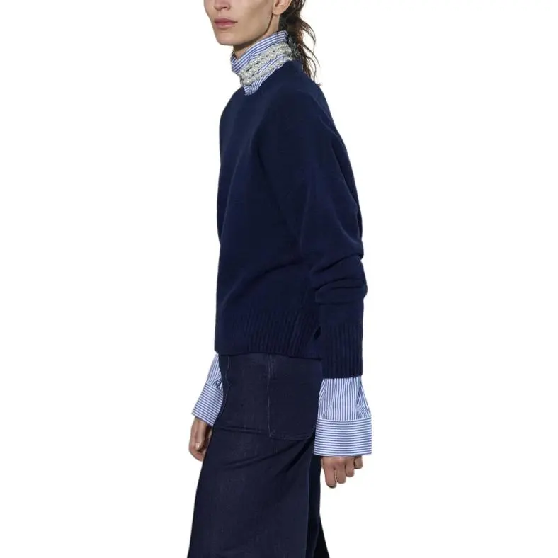 ZARA Sweater Women's Marine Blue-3