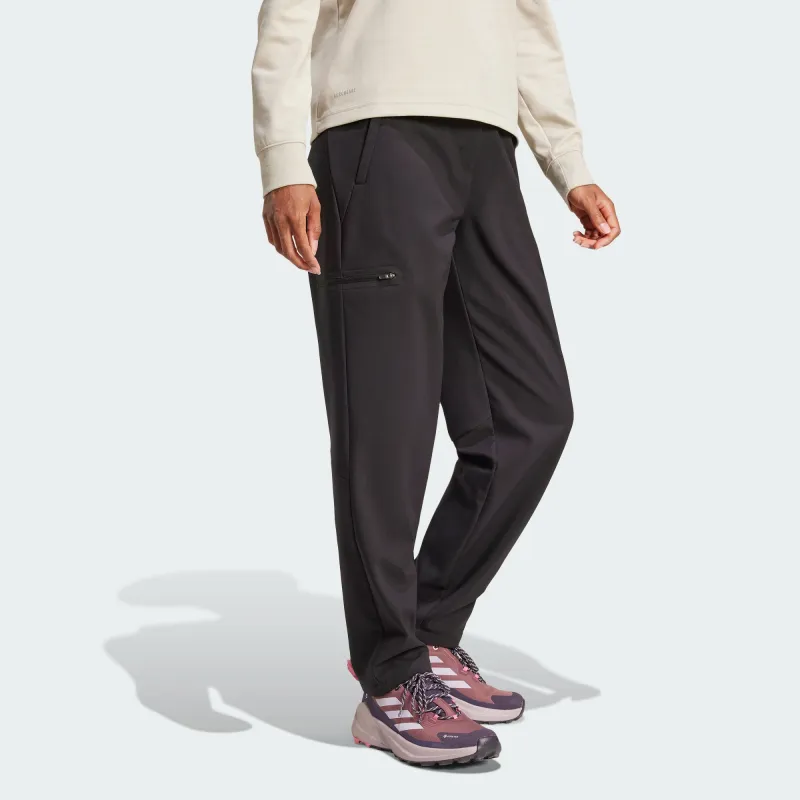 Adidas XPLORIC BRUSHED SOFTSHELL Casual Pants Women's Black-1