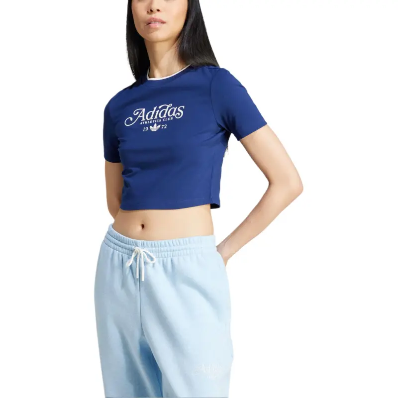 Adidas Originals T Shirt Women's Dark Blue-1