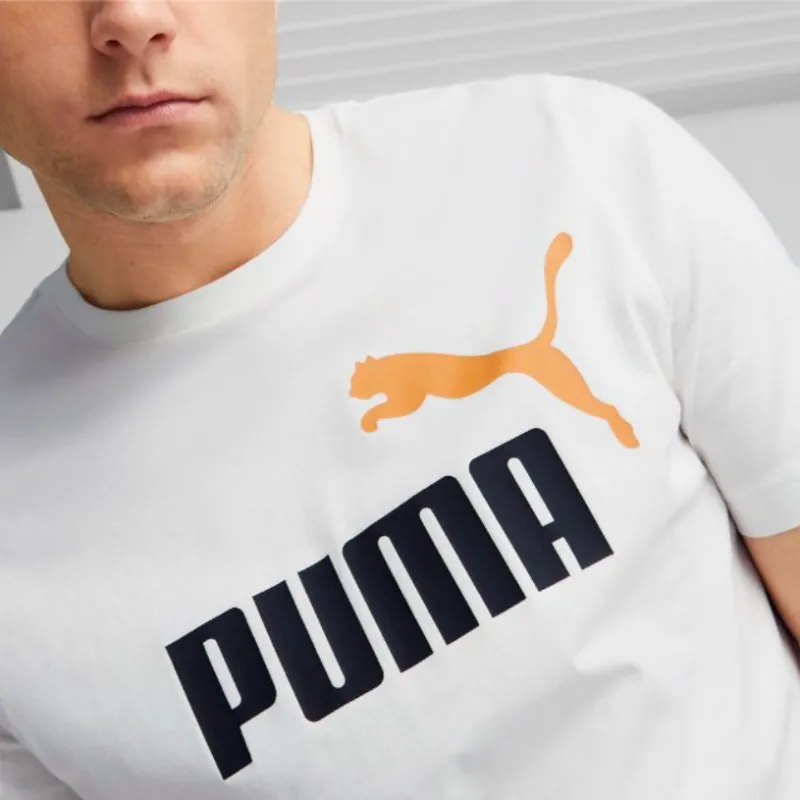 PUMA Essentials+ T Shirt Men's White-4