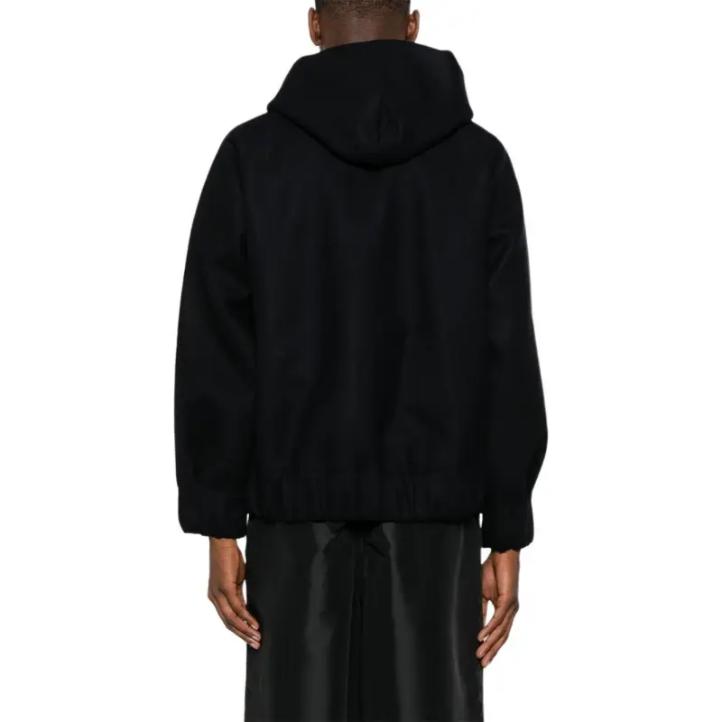Sacai Drawstring Zip Up Hoodie-3