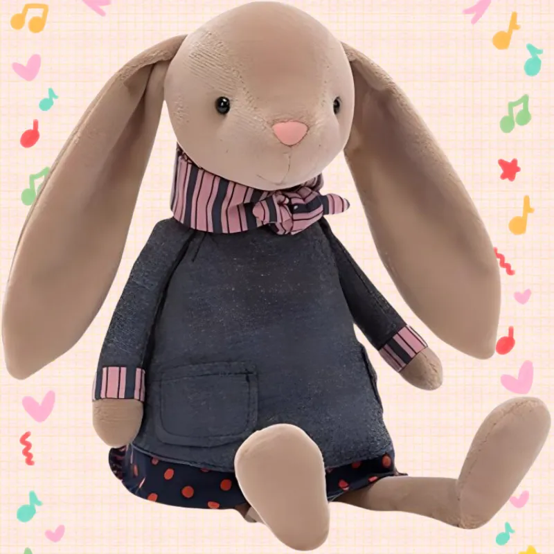 JELLYCAT Bunny Collection Dressable Rabbit Dolls Plush Doll 25cm High-3