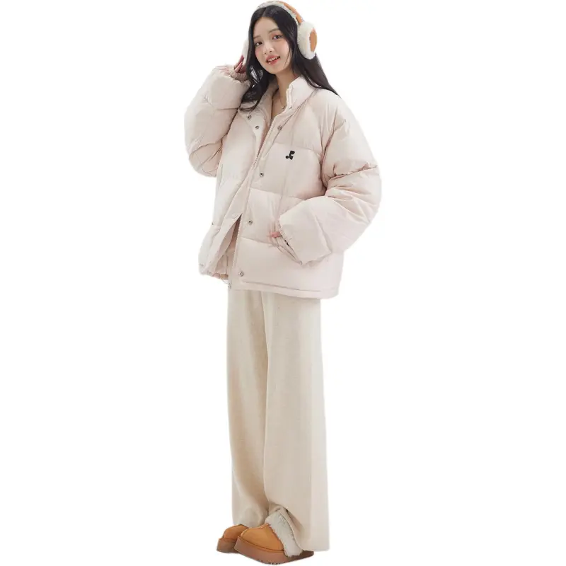 DEAR DEER PUFF Down Jacket Women's Light Pink-2