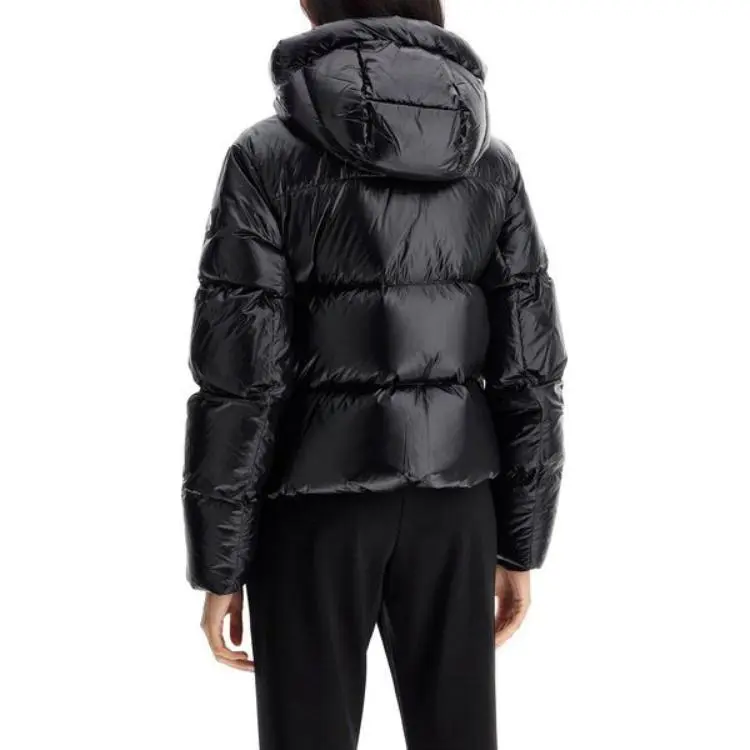 Moose Knuckles Logo Patch Zip Up Puffer Jacket-3