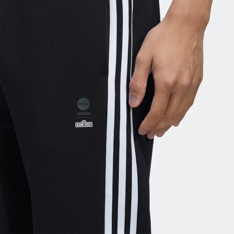 Adidas Neo x SESAME STREET/ Sesame Street Co branded Collection Knitted Sports Pants Men's Black-4