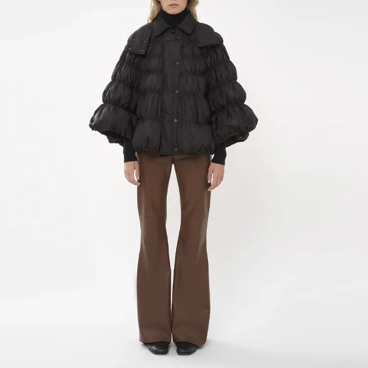 Chloé Slouch-hood Padded-design Jacket-3