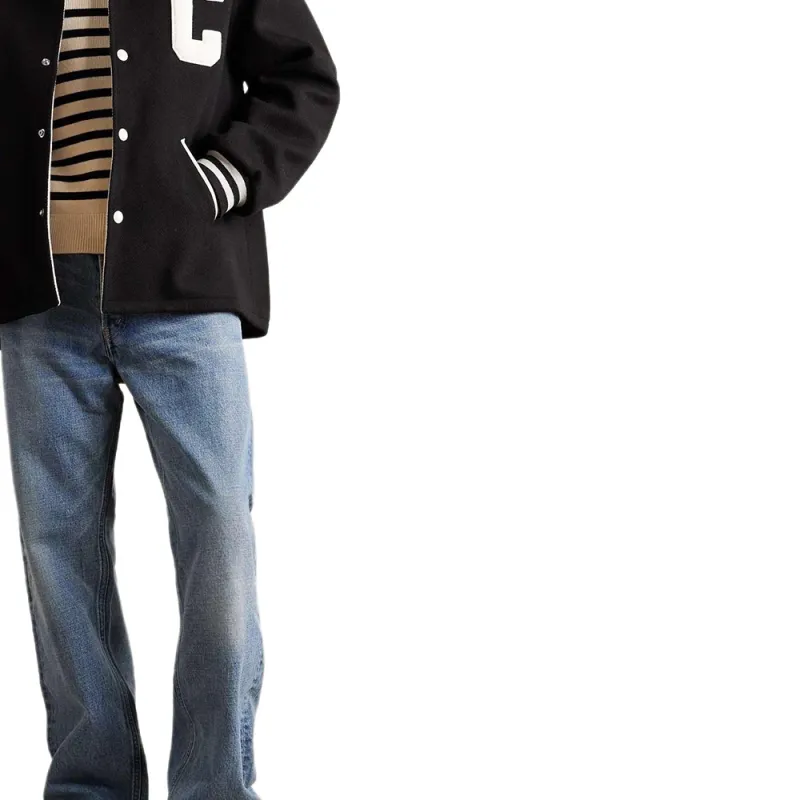 CELINE Baseball Teddy Jacket In Textured Wool-9