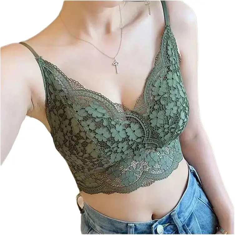 Flowers in water Women's Bras-1