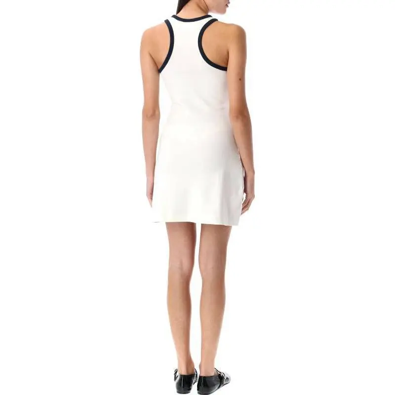 COURREGES Contrasted Trim Sleeveless Mini Dress-1