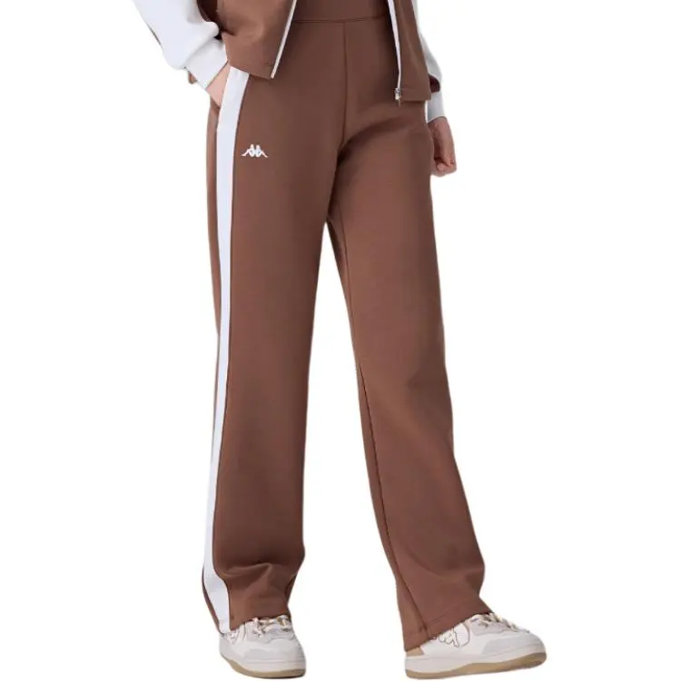 Kappa Knitted Sports Pants Women's Brown-4