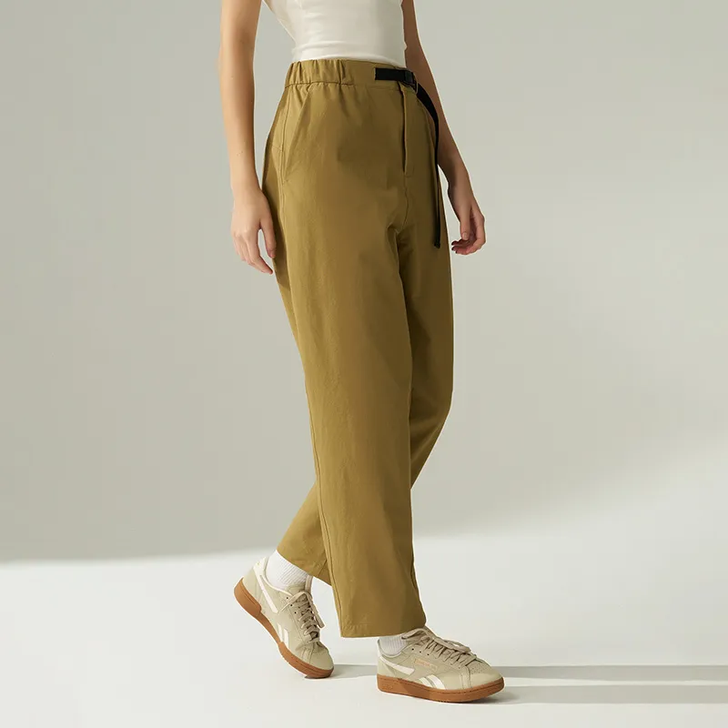 Reebok Casual Pants Unisex Yellow Khaki-3