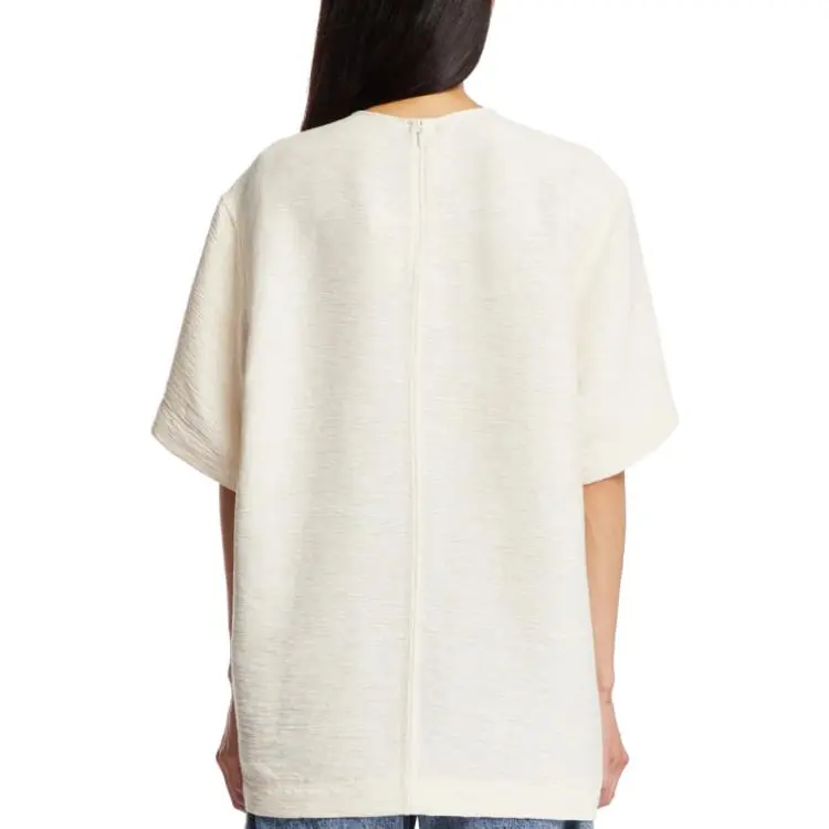 TOTEME Crinkled Round-neck T-shirt-1
