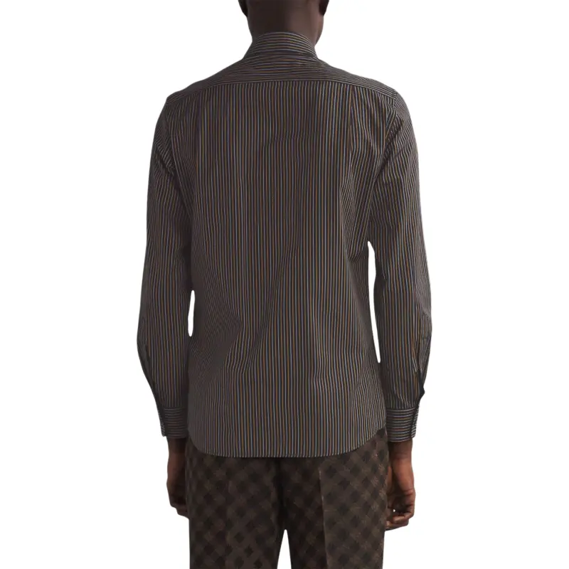 Vivienne Westwood Pinstriped Curved Hem Shirt-1