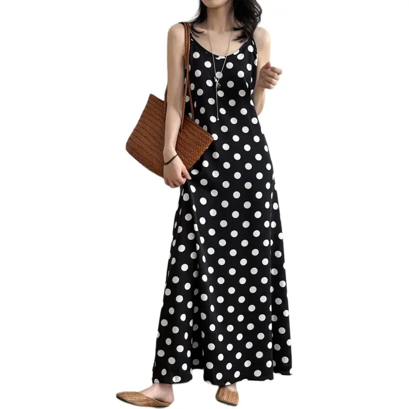 ROBINHOOD Slip Dress Women's Polka Dot-3