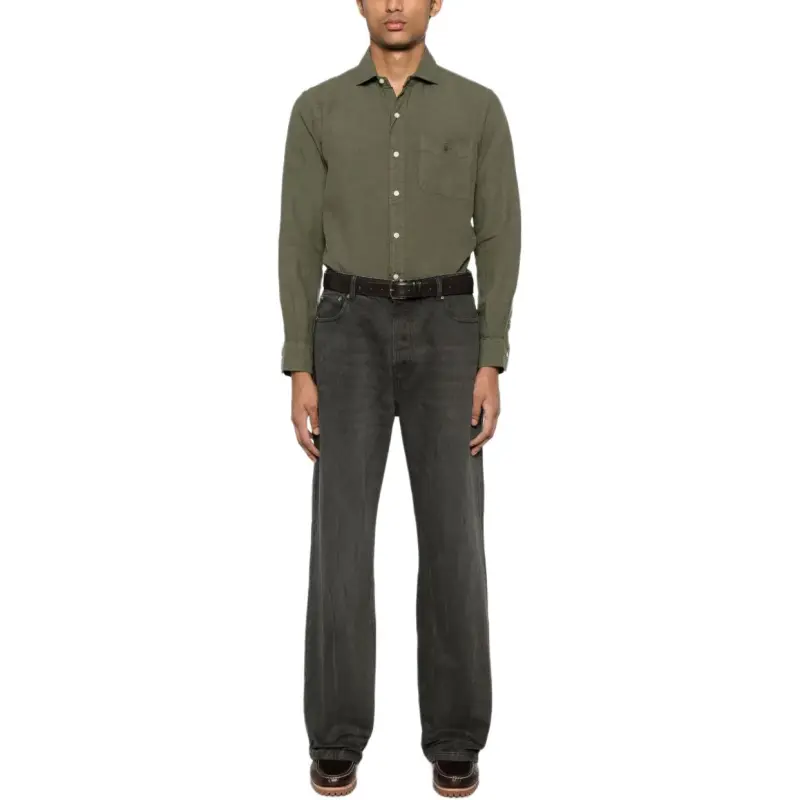 AMIPARIS Ami Paris Logo Patch Jeans-3