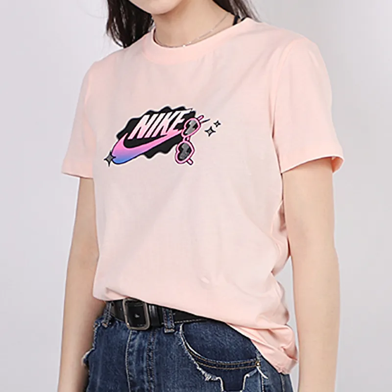 Nike T Shirts Women's Pink-4