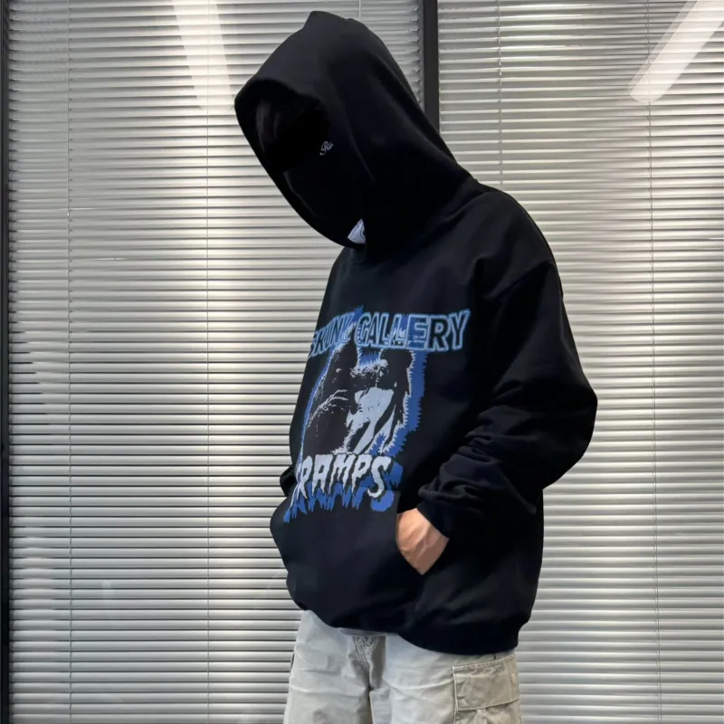 SKUNK GALLERY Sweatshirt Unisex Washed Black-4