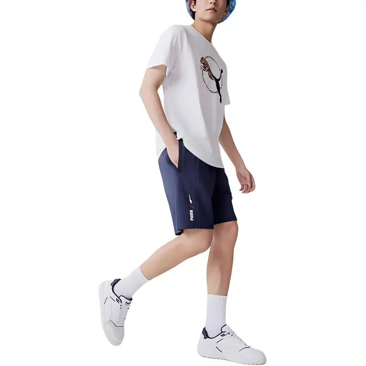 PUMA REAL CAT T Shirt Men's White-6