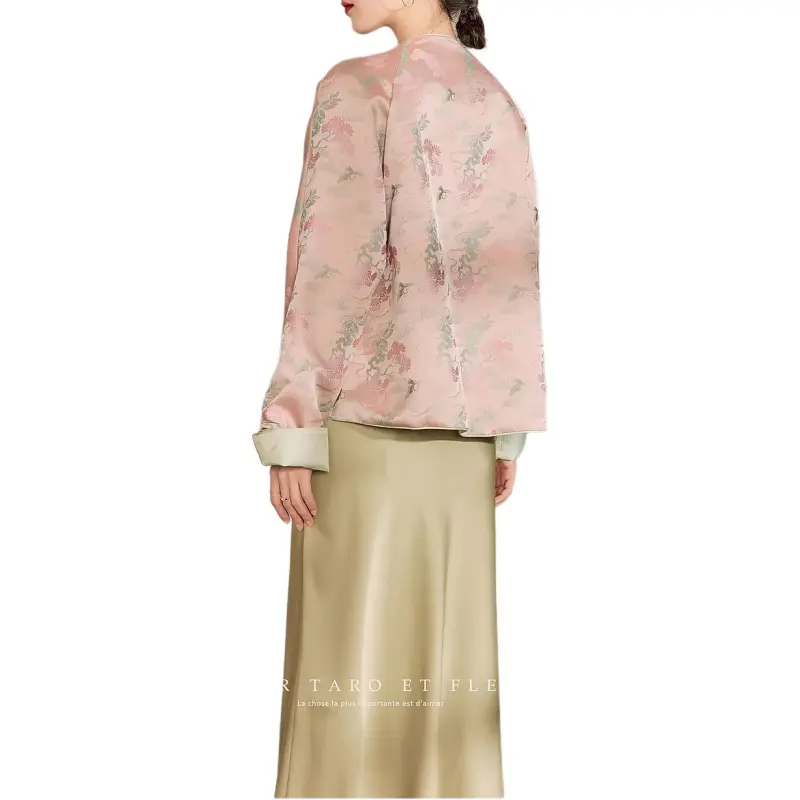 QIAOYUHUAZUN Jackets Coats Women's Pink-4