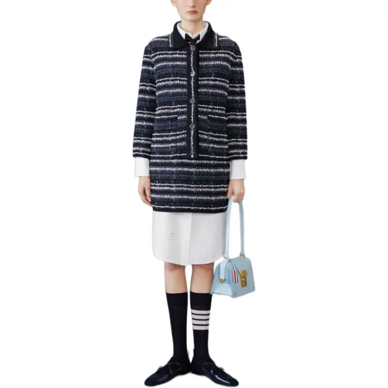THOM BROWNE Bouclé Construction Tweed Jacket-2